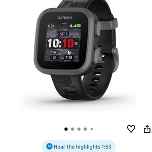 Garmin Gray and Black Smartwatch